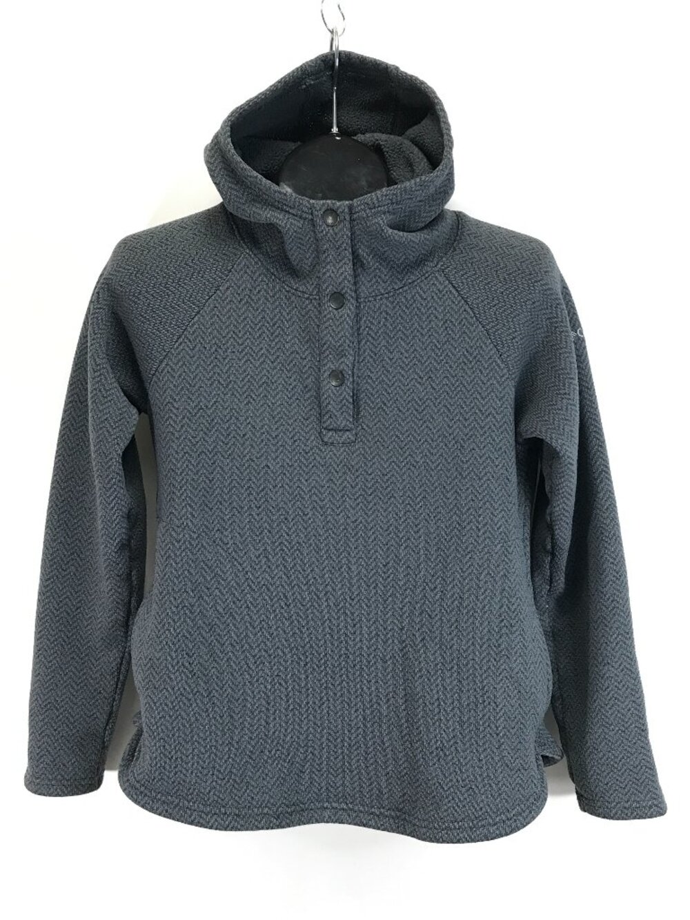 Columbia Darling Days Pullover Hoodie Women's Small Gray Chevron Winter Outdoor
